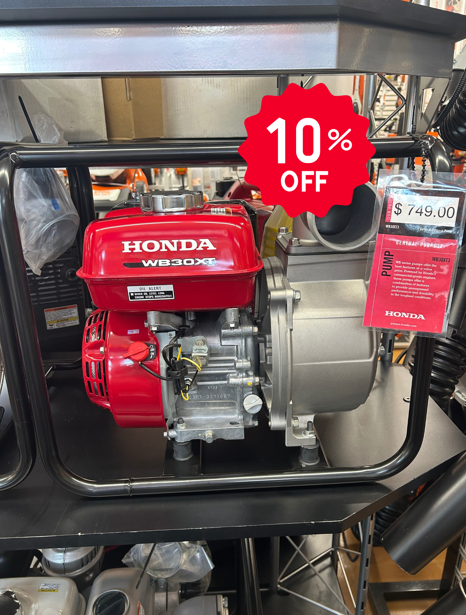 Honda WATER PUMP WB30XT3A - 10% OFF