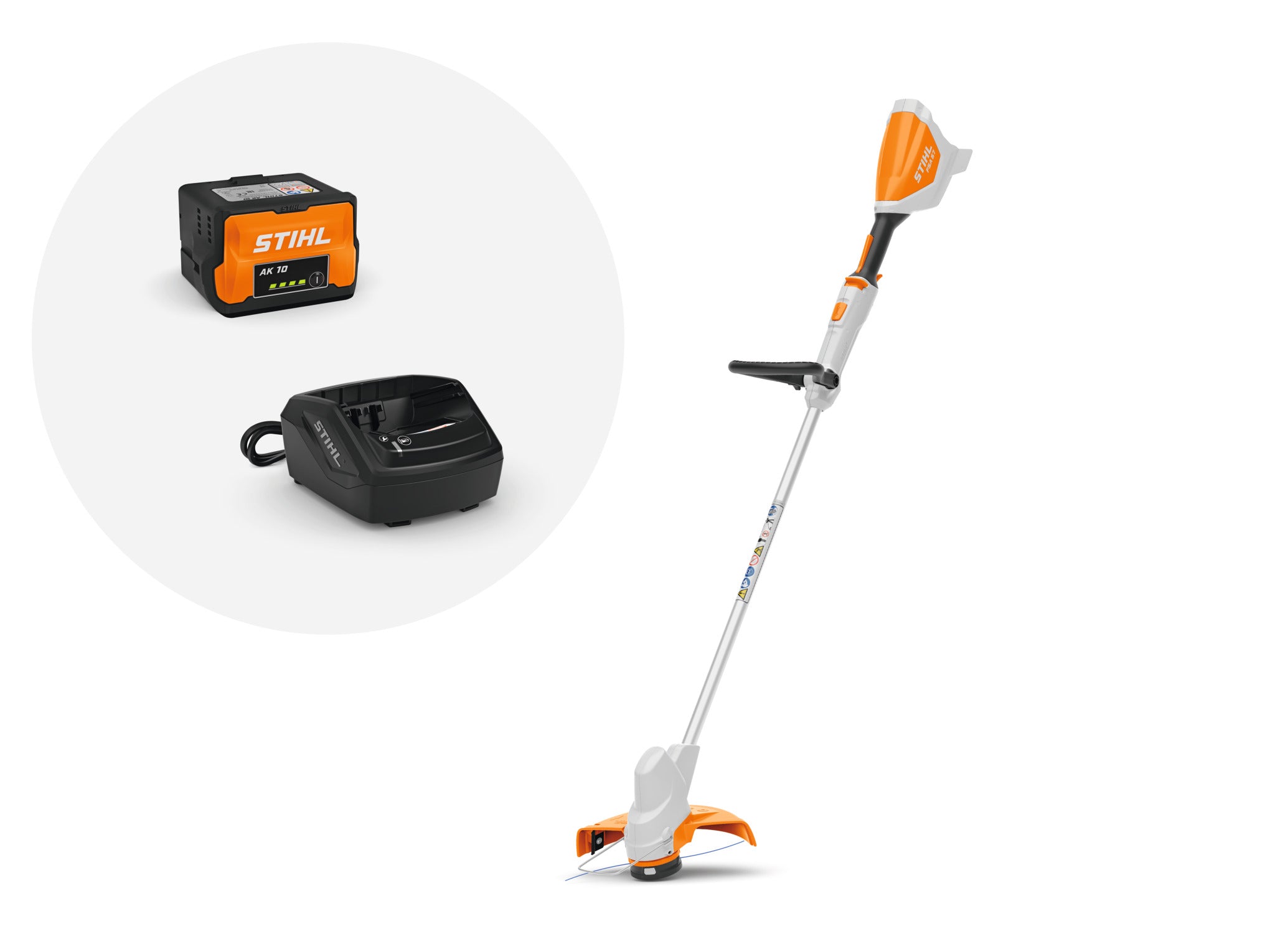 STIHL® FSA 57 – Battery String Trimmer | AK System (Set w/ AK 10 Battery & AL 101 Charger)
