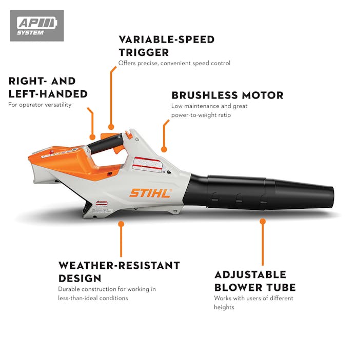 STIHL® BGA 86 – AP System Handheld Blower | Quiet Professional Power