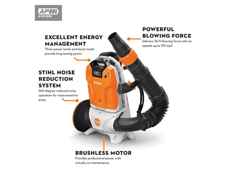 STIHL® BGA 300.1 – AP System Backpack Blower | Next‑Generation Battery Power