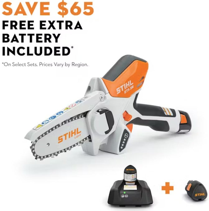 Stihl GTA 26 Cordless Pruner with Battery and Charger - ON SALE NOW!